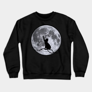 Moon Kitty Crewneck Sweatshirt